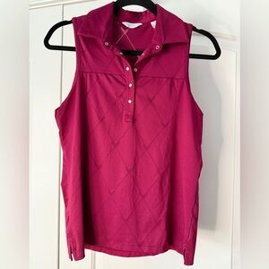 Callaway Women's Sleeveless Magenta Blouse